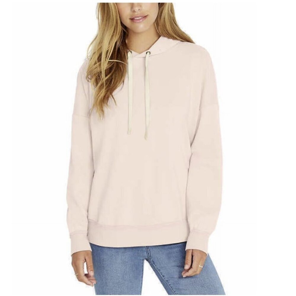 Buffalo David Bitton Women's Super Soft Relaxed Pullover Hoodie New Pink